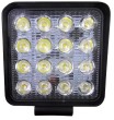 Foco de led cuadrado 48w, 12/24v, 11x11 cms