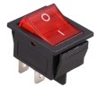 Interruptor basculante rojo, 12/24v, 10a, 4 terminales