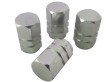 Tapones de válvula de aluminio cromado