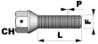 Tornillo cónico m12x1,75 l50 c17
