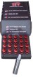 20 tornillos cónicos racing m12x1.25 l27 rojos