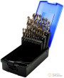 Estuche 26 brocas acero-hss helicoidales, ø 1,0 - 13,0 mm. pulidas