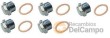 Blister de 5 tapones de carter + arandela de cobre, m15 x 1,5