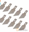 Blister 10 hojas cutter inclinado 0.6 x 16 mm / 53º para GTi100364