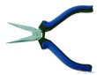 Alicate boca cigüeña recta electronica 130 mm, mango bimateria, din 5236
