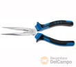 Alicate boca cigüeña recto, 200 mm., mango antideslizante azul