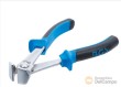 Alicate de corte frontal, 165 mm., mango antideslizante azul