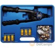 Estuche remachadora de palanca para tuercas remachables ø m3 - m10 (68 piezas)