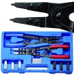 Estuche 2 alicates circlips abrir-cerrar 265 mm + 8 puntas intercambiables