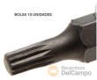 Bolsa 10 puntas 1/4" xzn m5