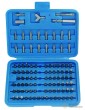 Estuche 100 puntas 1/4" cortas (35 mm.) de atornillador para frigoristas