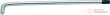 Llave acodada torx extralarga, øt50 x 218 mm.