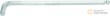 Llave acodada allen/allen bola extralarga, ø17 x 310 mm.