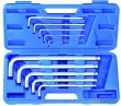 Estuche 10 llaves acodadas allen/allen bola extralargas (ø3 - 17 mm)