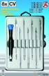 Estuche mango destornillador precision + 7 varillas intercambiables de electronica; kraftmann