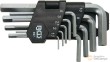 Blister 9 llaves acodadas allen cortas (ø1,5 - 10 mm)