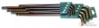 Blister 9 llaves acodadas torx/torx bola extralargas øt10 - t50, negras reforzadas (cromo-molibdeno)