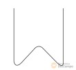 Bolsa 100 grapas metalicas en forma *m* de ø 0,6 mm ,para soldador de plásticos para GTi100873