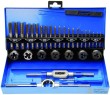 Estuche 32 pcs machos y terrajas (m3x0,5-m4x0,7-m5x0.8-m6x1.0-m8x1.25-m10x1.5-m12x1.75 mm)