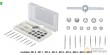 Estuche 21 pcs. machos y terrajas, acero hss-g, (m1.0 - m1.1 - m1.2 - m1.4 - m1.6 - m1.8 - m2.0 - m2.2 - m2.5)