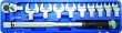 Estuche llave dinamometrica 1/2" (40 - 210 nm) + 9 pcs de cuadradillo 14 x 18 mm (13-14-15-17-19-22-24-27-30 mm)