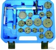 Estuche reposicionador pistones freno 15 pcs. + pistola neumatica, izq. & dcha.