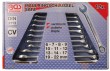 Estuche 12 llaves combinadas, din 3113, (6 - 22 mm)