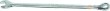 Llave combinada extralarga pulida, 6 x 130 mm