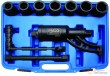 Estuche multiplicador de par 1" + 7 vasos largos 1" de impacto (24-27-30-32-33-38 mm) + alargador y brazo de giro