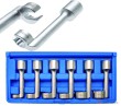 Estuche 6 llaves 1/2" bihex. abiertas para inyectores, 12 - 19 mm