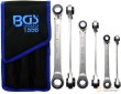 Estuche 3 llaves planas dobles de trinquete (8 x 9 - 10 x 11/12 x 13 - 14 x 15/16 x 17 - 18 x 19 mm)