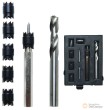 Estuche 10 pcs. broca despuntear c/centrador,acero(ø 9,5 x 70 mm.) - cobalto hss, broca ø 8 x 80 mm