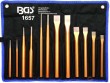 Bolsa 6 cinceles + 3 botadores + 3 punzones, 145 - 200 mm.