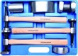Estuche 7 tases y martillos de chapista, , profesional