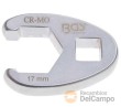 Llave 3/8" abierta "crowfoot", 17 mm