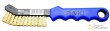 Cepillo de puas de laton para limpieza de disco de freno , 230 mm