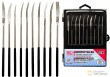 Estuche 10 minilimas diamantadas curvadas, 140 x 3 mm