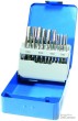 Estuche 21 machos acero hss, din 352, (m3 x 0.5 - m12 x 1.75 mm)