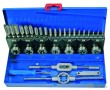 Estuche 32 pcs. machos y terrajas, acero hss-g, (m3 x 0.5 - m12 x 1.75 mm)
