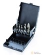 Estuche 7 brocas fresadas, acero hss (m3 x 0.5 - m10 x 1.5 mm)