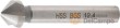 Avellanador en acero- hss ( din 335 forma curva) ø 12,4 mm