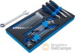 Bandeja de polifoam para GTi102002 con 31 herramientas (3 alicates + 9 llaves combinadas (10-19 mm) + 9 llaves acodadas extralargas torx (t10-t50) + 9 allen/allen bola (h1,5-h8)