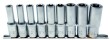 Regleta 9 vasos largos 1/2", torx tipo "e" (e10 - e24)