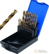 Estuche 19 brocas helicoidales acero hss-g recubierto de titanio ( ø 1,0 - 10,0 mm.)