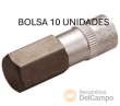 Bolsa 10 vasos cortos 1/4" punta allen, 12 mm