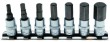 Regleta 7 vasos cortos 1/4" punta allen ( h4-h5-h6-h7-h8-h10-h12)