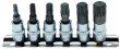 Regleta 6 vasos cortos 1/4" punta xzn (m4 - m5 - m6 - m8 - m10 - m12)