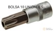 Bolsa 10 vasos cortos 1/4" punta torx-h, t50h