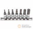 Regleta 7 vasos cortos 1/4" punta allen sae (1/8"-5/32"-3/16"-7/32"-1/4"-5/16"-3/8")