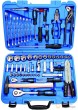 Estuche de 99 herramientas variadas y vasos cortos hex. "protorque" 1/2" & 1/4"